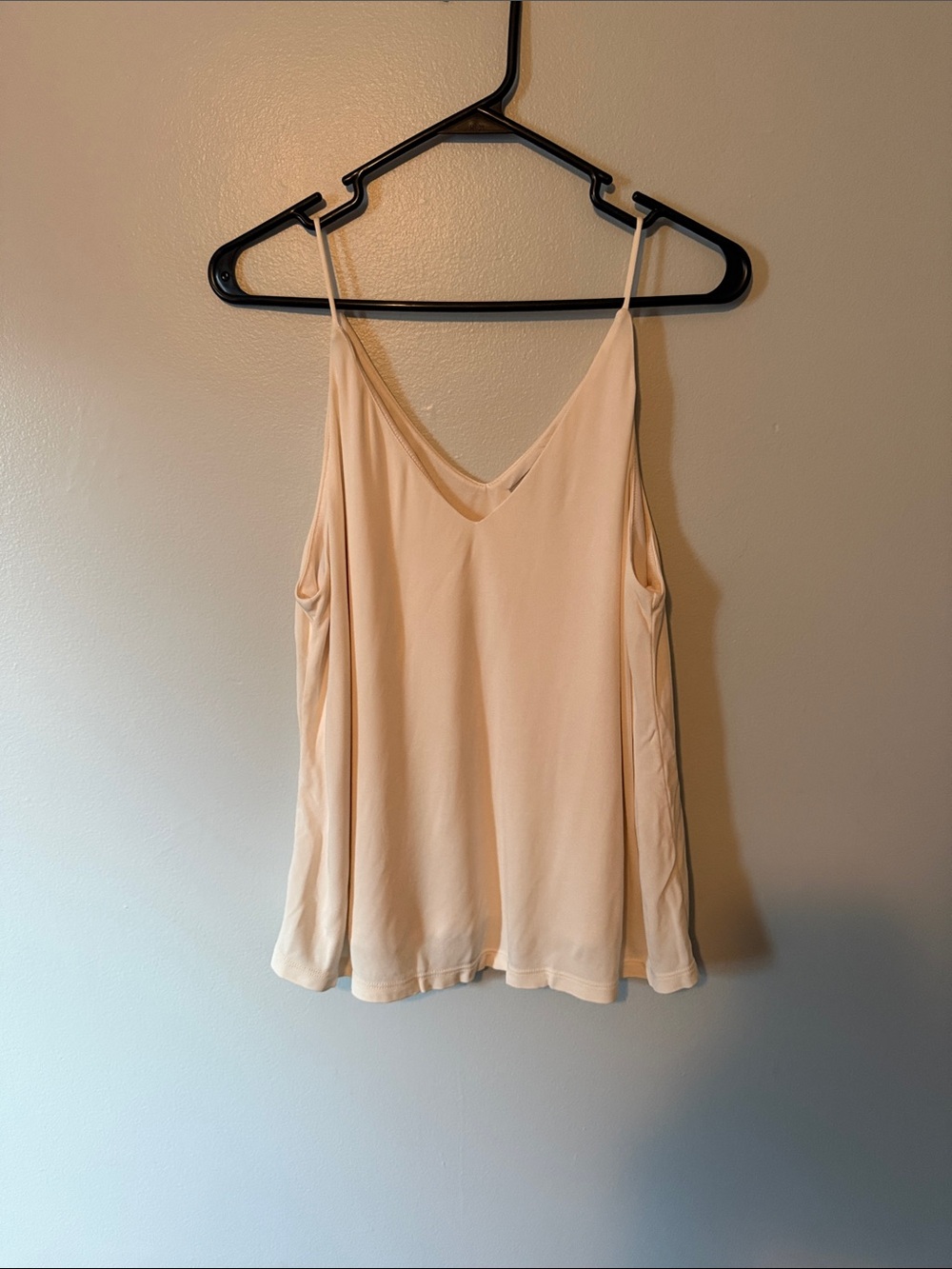 H&M Light Cream V-Neck Spaghetti Strap Camisole